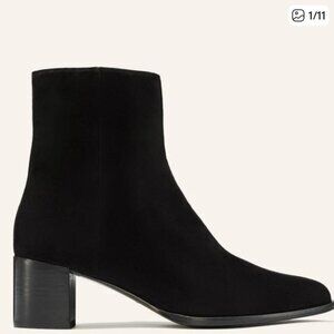 EUC Margaux The Downtown Boots in Black Suede Size EU 41.5